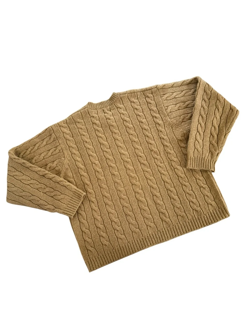 Gap 100% Wool Cable Knit V-neck Sweater Size XXL
